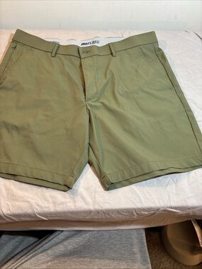 Men's  Maelreg Olive Flat-Front Casual Shorts